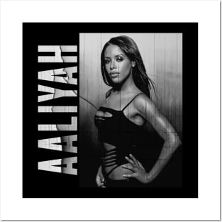 Aaliyah // Vintage Distressed Posters and Art